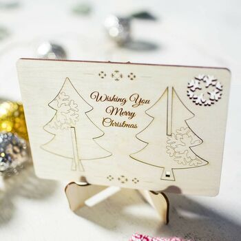 3D Greeting Card With Christmas Tree Decoration, 2 of 3