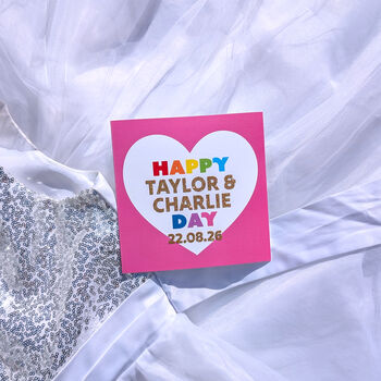 Personalised Wedding Card, 4 of 4