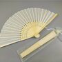 Personalised Silk Hand Fan Various Colours, thumbnail 10 of 12