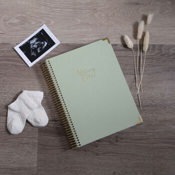 52 Weeks Of Me And You Luxury Linen Pregnancy Journal, 8 of 11