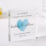 First Father’s Day Gift Daddy Acrylic Plaque, thumbnail 1 of 5