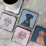 Custom Pet Portrait Coaster, thumbnail 3 of 7