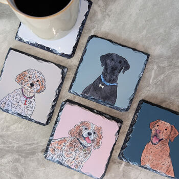 Custom Pet Portrait Coaster, 3 of 7