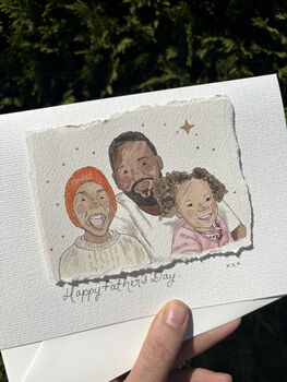A5 Personalised Fathers Day Illustrated Card, 2 of 4