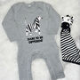 Dare To Be Different Zebra Jungle Babygrow, thumbnail 7 of 10