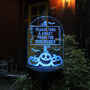 Personalised Pumpkin Halloween Solar Light Sign, thumbnail 2 of 8