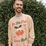 Let The Pud Times Roll Men's Christmas Jumper, thumbnail 1 of 4