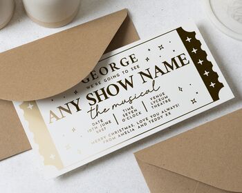 Personalised Theatre Gift Voucher, 5 of 9