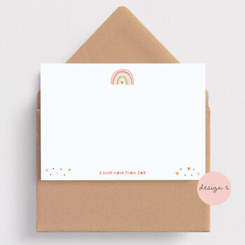 Pastel Rainbow Note Cards With Recycled Envelopes, 2 of 7