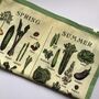 Seasonal Fruit And Vegetable Tea Towel, thumbnail 6 of 8