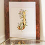 J Is For Jasmine Illuminated Botanical Print, thumbnail 1 of 4