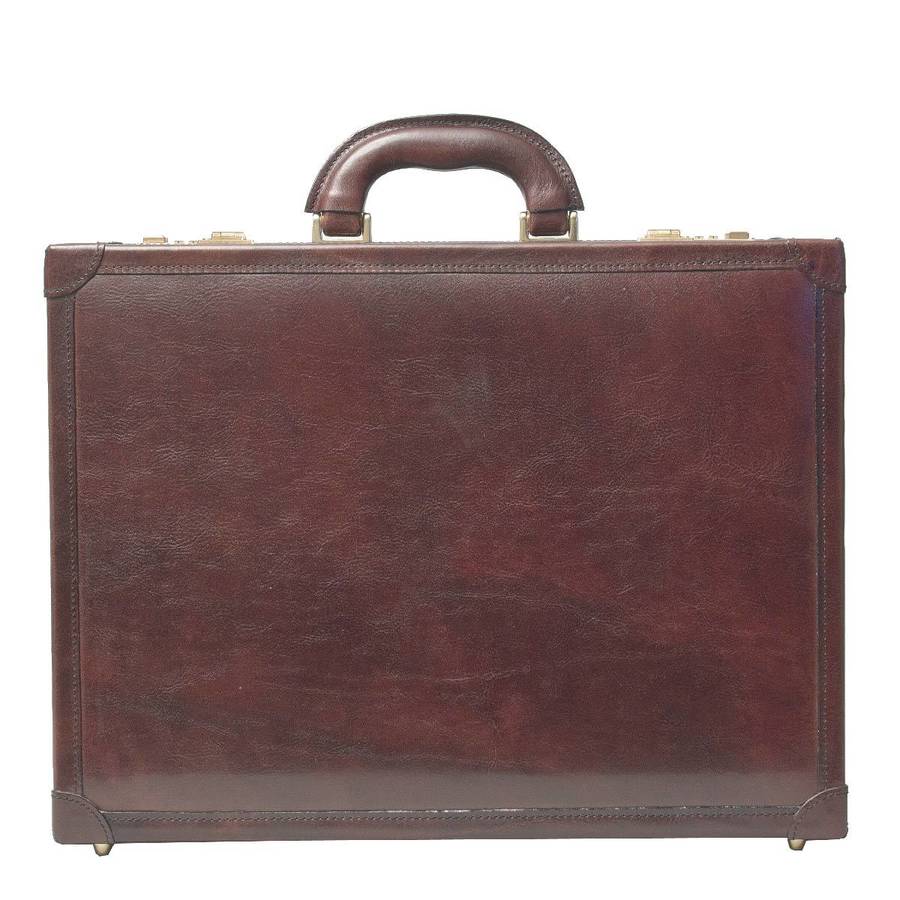 personalised luxury leather attaché case. 'the scanno' by maxwell scott ...