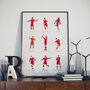 Liverpool Football Collection Poster, thumbnail 1 of 4