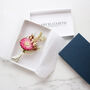 'Flamingo' Pink Dried Flower Buttonhole Corsage, thumbnail 3 of 6