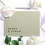Personalised Wedding Linen Guest Book Corner, thumbnail 1 of 7