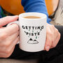 Getting Piste At Christmas Mug, thumbnail 2 of 7