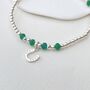 Artesia Green Quartz Sterling Silver Horseshoe Bracelet, thumbnail 2 of 7