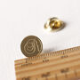 Gold Plated Engraved Initial Lapel Pin, thumbnail 5 of 12