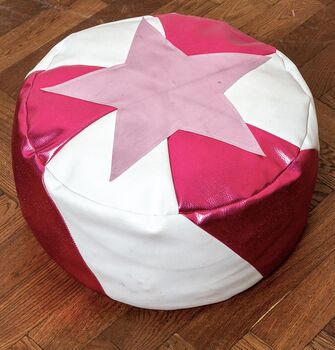 Faux Leather Circus Pouffe, 6 of 9