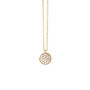 Gold Diamond Pave Circle Or Heart Necklace, thumbnail 4 of 9