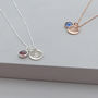 Sterling Silver Personalised Birthstone Necklace, thumbnail 5 of 6