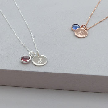 Sterling Silver Personalised Birthstone Necklace, 5 of 6