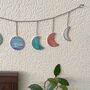 Glass Moon Phase Garland Multicoloured, thumbnail 6 of 7
