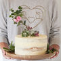 Eucalyptus And Rose Personalised Wedding Cake Topper, thumbnail 2 of 8
