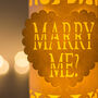Marry Me Personalised Proposal Decoration, thumbnail 2 of 4