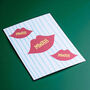 Mwah Lips Fun Pop Art A5 Print, thumbnail 2 of 2