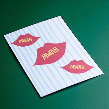 Mwah Lips Fun Pop Art A5 Print, 2 of 2