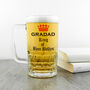 Personalised King Of Beer Bellies Glass Tankard, thumbnail 3 of 5