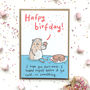 'Cake And Hamster' Birthday Card, thumbnail 1 of 2