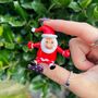 Hand Blown Christmas Tiny Glass Santa, thumbnail 3 of 4