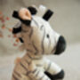 Baby Zebra Rattle Soft Toy, thumbnail 6 of 6