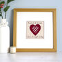 Personalised Valentines Day Or 40th Ruby Anniversary Framed Picture Gift, thumbnail 3 of 12