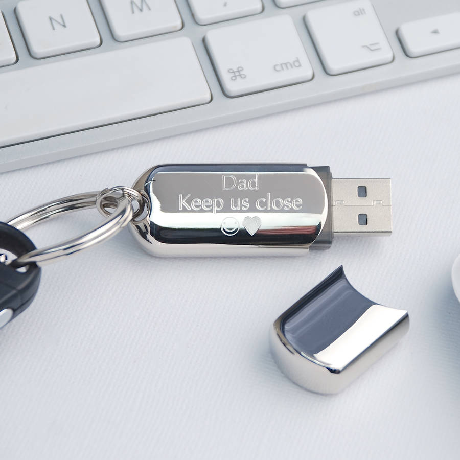 personalised usb flash drive keyring by penelopetom