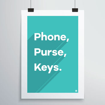 Phone, Purse, Keys Print, 12 of 12