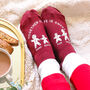 Personalised Life Is Sweet Christmas Socks, thumbnail 1 of 3