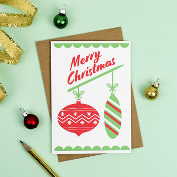 Pack Of Eight Retro Christmas Cards, 4 of 6