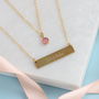 Personalised Layered Name Bar Necklace, thumbnail 6 of 12