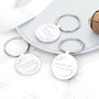 Personalised Save The Date Round Keyring, thumbnail 7 of 7
