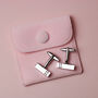 Personalised Initial Engraved Bar Cufflinks, thumbnail 2 of 5