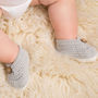Baby Hand Crochet Double Flap Shoes, thumbnail 1 of 3