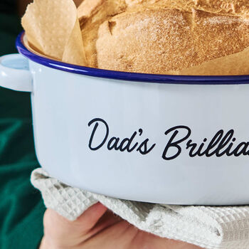 Enamel Personalised Bread Baking Tin, 4 of 4