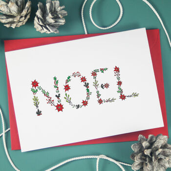 Ten Noel Holly Berry Christmas Cards, 2 of 2