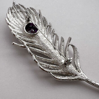 Statement Feather Brooch Filigree, 4 of 8