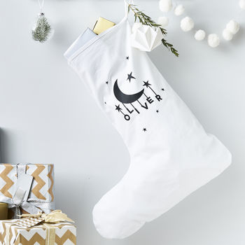 Little Moon Personalised Christmas Stocking, 2 of 5