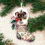 Personalised German Pincer Christmas Stocking Bauble, thumbnail 2 of 2