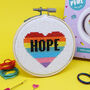 Hope Heart Mini Cross Stitch Kit, thumbnail 1 of 2